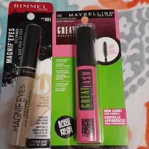 Rimmel Eye Primer and Maybelline Mascara